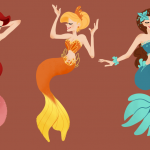 three mermaids